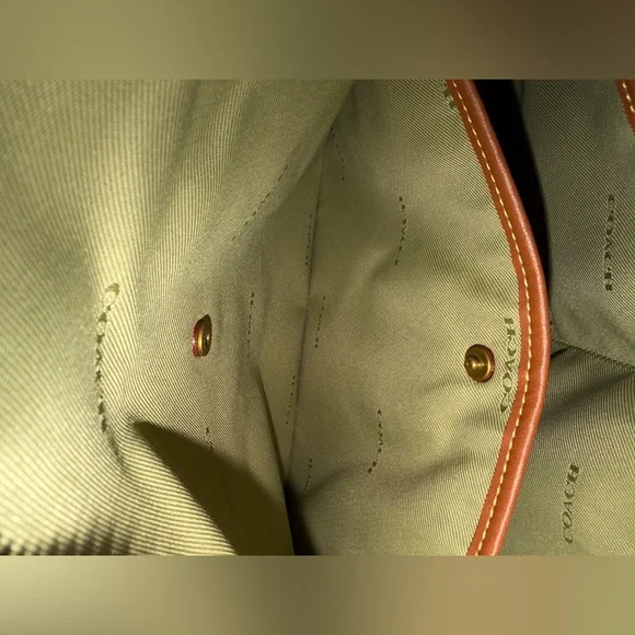 Coach Cary Moss Olive Green Pebbled Leather Shoulder Bag - also have the wallet! - Picture 8 of 16